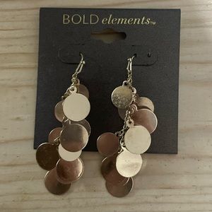 Bold Elements Shaky Drop Earrings NWT